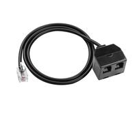 Telephone Training Splitter for RJ9 Headset, Phone Jack Splitter for Landline Telephone Plantronics, Polycom, Nortel Meridican, Norstar, Avaya, GE and Other IP Phones