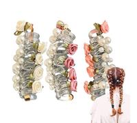 Telephone Wire Hair Bands - No Damage Elastic Hair Bands - Soft Stretchy Ponytail Styling Accessories for Youth Daily Use School Activities Teens Toddler Daughter