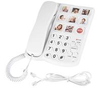 Telephones for Seniors, Dementia Phone for Seniors - 9 Picture Memory Corded Landline Telephone for Elderly - One-Touch Dial, 110dB+ Amplified Ringer -Home Phones for The Visually Impaired, Alzheimer