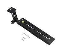 Telephoto Lens Bracket Plate, Aluminum Alloy Long Focus Lens Quick Release Plate for and Sachtler Ball Head with Adjustable Position and Triple Gradienters