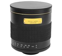 Telephoto Mirror Lens, Large Aperture Camera Prime Lens for Canon EF Mount (Black)