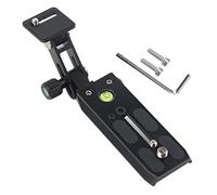 Telephoto Zoom Lens Bracket Set, Long Focus Camera Support Quick Release Plate, Aluminum Alloy Lens Mount with 2 Bubble Levels for Bird Watching and Photography, Compatible with 70 (F120-50)