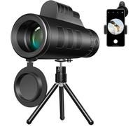 Telephoto Zoom Monocular Telescope High Performance Monocular with Smartphone Holder for Adult Bird Watching Outdoor Travel seeing