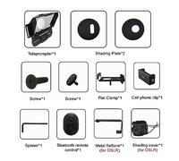 Teleprompter 10inch Tablet Smartphone Smart Phone Teleprompter Prompting Interview Speech Prompter Reader Recording Wide Device Compatibility(For Mobile Ipad DSLR)