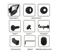 Teleprompter, 10inch Tablet Smartphone Smart Phone Teleprompter Prompting Interview Speech Prompter Reader Recording(For Mobile and Ipad)