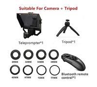 Teleprompter, Mini Teleprompter Portable Inscriber Mobile Artifact Video With Remote Control For Phone And Recordin, Online Teaching Live Streaming(XT-3S)