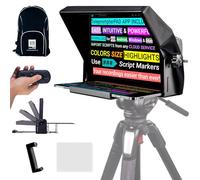 TELEPROMPTER PAD iLight PRO 12" Autocue teleprompter iPad Tablet - Kit teleprompter for video with Remote Control, APP & Carry Bag, Beam Splitter Prompter DSLR, iPhone, APP for Apple Android Mac Win