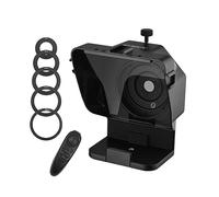 Teleprompter, Portable Smartphone Teleprompter Prompter With Phone Holder Adapter Remote Control For Video Recording Live Interview, Online Teaching Live Streaming(Phone DSLR camera)