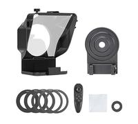 Teleprompter PT-15 Smartphone DSLR Camera Teleprompter With Remote For Video Recording Live Broadcast Streaming Interview Wide Device Compatibility(For Phone SLR)