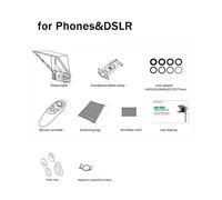 Teleprompter, TP2 Portable Teleprompter For DSLR Camera Control Phone Recording Mini Inscriber Mobile Teleprompter With Remote, Online Teaching Live Streaming(For Phone and DSLR)