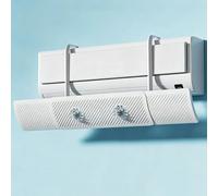Teles Air Conditioner r, Adjustable Air Vent Diverter for Split & Wall-Mounted AC Units, Dual-Fan Design for Even Airflow & Comfort