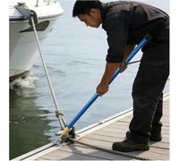 Teles Boat Hook - Heavy-Duty Adjustable Fibers Dock Pole for Pushing, Pulling & Floating - tial Marine Accessory for Boating & Fishing