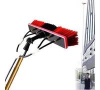 Teles Pole 42.9FT with 55cm Brush - Versatile Cleaning Kit for High, Solar Panels, and Patios - Efficient and Easy to Use