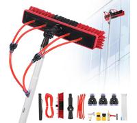 Teles Solar Panel Window Cleaner 3-20m Reach 55cm Brush Head Water-Powered Roof Cleaning Tool for Efficient Solar Maintenance and Cleaning