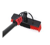 Teles Water Fed Brush & Squeee Kit, 3.6-10.8m Extendable Window Cleaning Pole, Long Reach Tool for Effortless Streak-Free Window Washing & Outdoor Cleaning