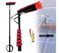 Teles Window Cleaner Kit, 20ft Water-fed Pole with Brush, Ideal for Solar Panel and Window Cleaning, 6m Reach, Efficient and Easy to Use