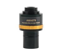 Telescope 0.37X 0.5X 0.75X Focusable Microscope Electronic Eyepiece C Mount Adapter Lens To 23.2mm Interface For Camera(AMA075 0.75X)