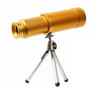 Telescope/10X50 Big Eyepiece Monocular Telescopes, All Metal Stretch Optical Pirate Mirror, Waterproof Small Lightweight Telescopes, for Outdoor and Nautical,Gold/Commodity code: WXJ-270