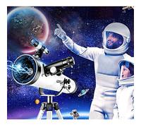 Telescope, 114mm Aperture 400mm AZ Mount Astronomical Refracting Telescope for Kids Beginners, Astronomical Telescope with Remote