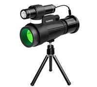 Telescope/12X50 Monocular Telescope, Small Monocular with Night Vision Function, FMC Monocular Binoculars, with Infrared and Telephone Radio Connection Bird Watching Camping Concert Ball Game/Commodit