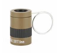 Telescope 2.5X17.5 Subminiature Mini Pocket High Power Monocular Telescope Pocket Telescopes(Brown)