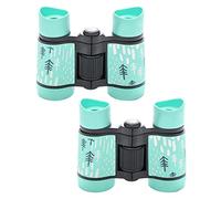 Telescope 2 Pack Kids Binoculars for Bird Watching Compact High-Resolution Shockproof Folding Child Binoculars Toy Telescope Ideal for Boys and Girls (Green, One Size)