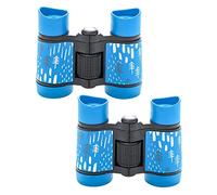 Telescope 2 Pack Kids Binoculars for Bird Watching Compact High-Resolution Shockproof Folding Child Binoculars Toy Telescope Ideal for Boys and Girls (Blue, One Size)