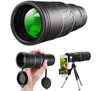 Telescope 40 x 60 Monocular Telescope for Adults HD Black Pocket Telescope Focus Outdoor Green Film Mini Monocular with Monocular Bag Fixed Focus Double Tone needed