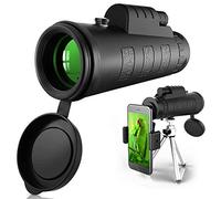 Telescope, 40X60 HD Monocular Clear Telescope with Mobile Phone Tripod Holder for Adult Bird Watching Outdoor Travel Sightseeing
