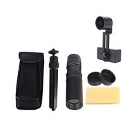 Telescope 4K 10-300X40mm Monocular Telescope Telephoto Zoom Portable Monocular Telescope W/Tripod(With Tripod Clip)