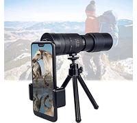 Telescope - 4K 10-300X40mm, Super Telephoto Zoom Monocular Telescope, HD BAK4 Prism Waterproof Phone Telescope with Smartphone Holder&Tripod