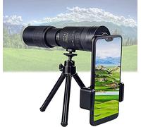 Telescope - 4K 10-300X40mm Telephoto Zoom Monocular Telescope High Power Waterproof Adjustable HD BAK4 Prism with Low with Smartphone Holder&Tripod