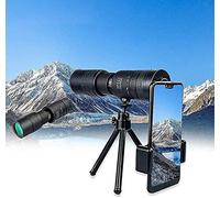 Telescope -4k,4k 10-300x40mm Super Tele-Zoom Monocular Telescope,HD Telescope for Mobile Phones (2 Telescope + 2 Holders)