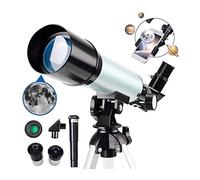 Telescope, 50Mm Astronomy Telescope for Beginners Adults and Kids Refractor Telescope 360Mm Focal Length Compact Smartphone Adapter and Portable Watching The Moon