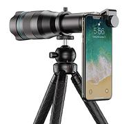 Telescope 60X Zoom Monocular Ultra-Clear High Power with Phone Clip Tripod and Storage Bag for Bird Watching//Camping