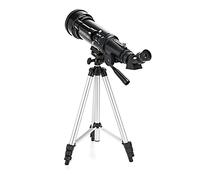 Telescope 70mm Aperture 400mm Includes Two Eyepieces Tripod Finder Scope Refractor Telescope with Phone Adapter Handheld Telescope good