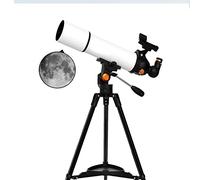 Telescope, 80Mm Aperture 500Mm Focal Length High Definition Astronomical Refracting Telescope with Adjustable Tripod, Telescope for Kids Beginners Adults