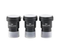 Telescope Accessories 3PCS/Set Astronomical Telescope Accessories 1.25 Inches 31.7mm 2X 3X 5X Multiplier Barlow Lens Telescope Eyepiece