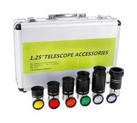 Telescope Accessories Astronomical Telescope Accessory Kit 7.5mm 15mm 25mm 32mm 40mm 3X Barlow Lens 7 1.25inch Telescope Eyepiece