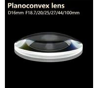 Telescope Accessories Plano Convex Lenses Galss Optical Lens DIY Telescope Microscope Eyepiece Spotlight D16mm F18.7/20/25/27/44/-100mm Customizable Telescope Eyepiece(D16mmF18.7mm)