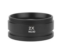 Telescope Accessories WD165 0.5X 0.7X 1.5X 2.0X Auxiliary Objective Lens Thread 48mm Barlow Lens For Stereo Microscope Telescope Eyepiece(2.0X)