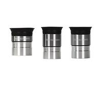 Telescope Accessory Set 1.25" 62 Degree Wide Angle 4mm 10mm 20mm for Astronomical Telescope Telescope Camera (Silver, 3PCS)