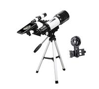 Telescope, Astronomical Refractor Telescope with Smartphone Mount and a Stand 15-140X Reflector Telescope Ideal Telescope for Beginners Travel Opportunities to Observe The Moon Planet Warm as ever