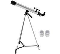 Telescope Astronomical Telescope, 100X Zoom Telescope, 600x50mm Refractive Space Astronomical Telescope, Outdoor Monocular Travel Spotting Scope with Tripod, Telescope for Kids Adult Beginners