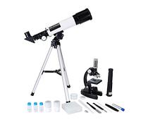Telescope Astronomical Telescope,Microscope,Two-in-one Gift Box Suitcase,for Child Experimental Learning Exploration of Biology