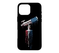Telescope Astronomy Astronomer Stargazing American Flag USA Case for iPhone 16 Pro Max
