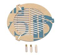 Telescope Bahtinov Focus Mask, 100 to 140mm Acrylic Precision Focusing Tool for Astrophotography Telescope Objective Lens Accessories with 3 Metal Posts