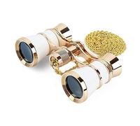 Telescope Binoculars Powerful Binoculars for Adults Bird Watching Compact with Lightweight Binoculars Strap & Case for Stargazing Astronomy Travel Long Distance with Zoom (Color : White) (White)