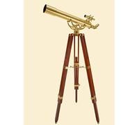 Telescope/Brass Astronomical Telescope, Vertical Monocular, Triangle Bracket Art Placement Star Telescope,Watching Stars/Commodity code: WXJ-939