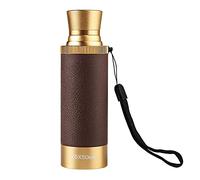 Telescope Brass Spyglass Monocular, Waterproof Pocket Mini Telescope Monocular, 25x50 Zoomable Vintage Monocular for Navigation Voyage Watching Travel Hi